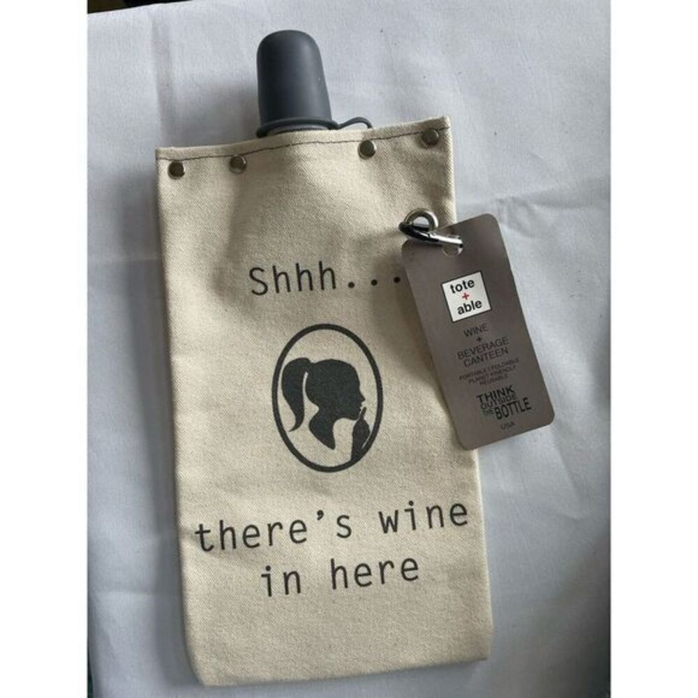 tote+able usa shhh…theres wine in here Wine flask